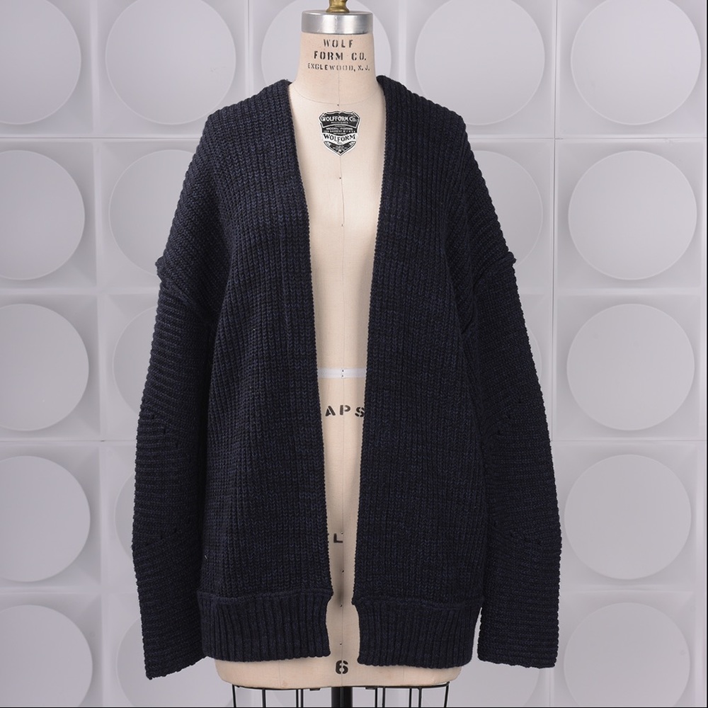 Free People Cardigan | Heavy Weight | Oversized | Black | XS| NWT